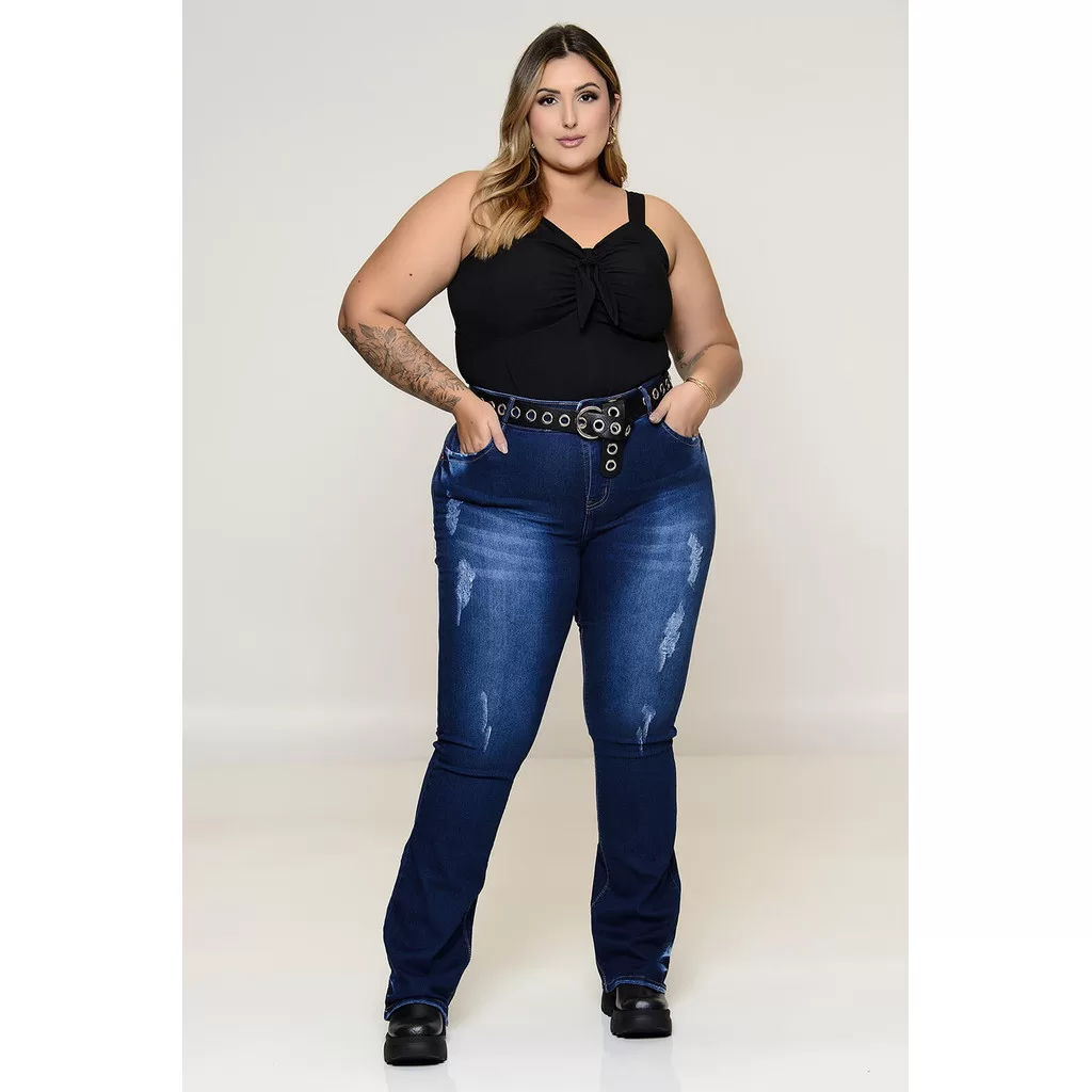 Cropped Preto Plus Size
