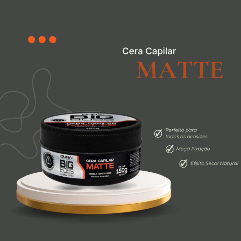 Cera Capilar Efeito Matte Fixação Forte Masculin