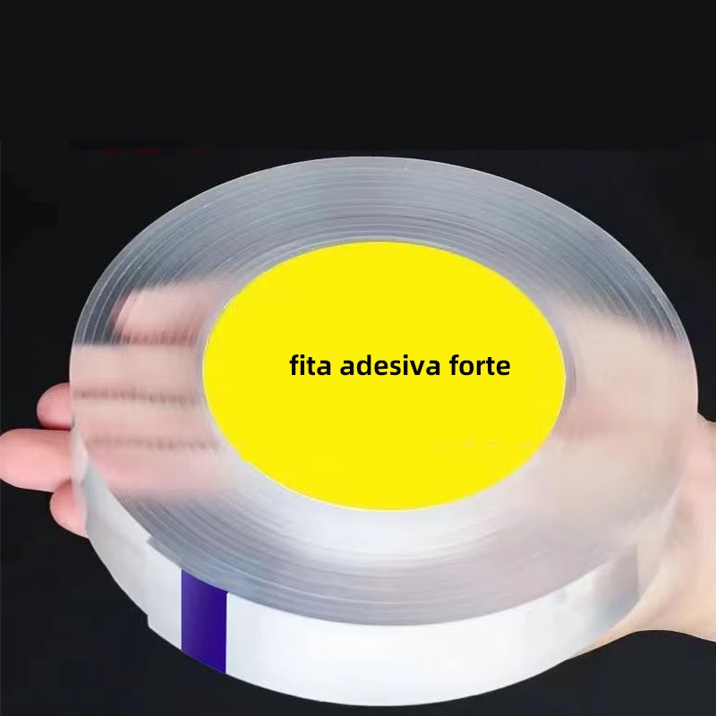 1 Rolo de Fita Adesiva Dupla Face à Prova dÁgua, Nano, Transparente, Anti-Míldio, Linda, Fita Adesiv