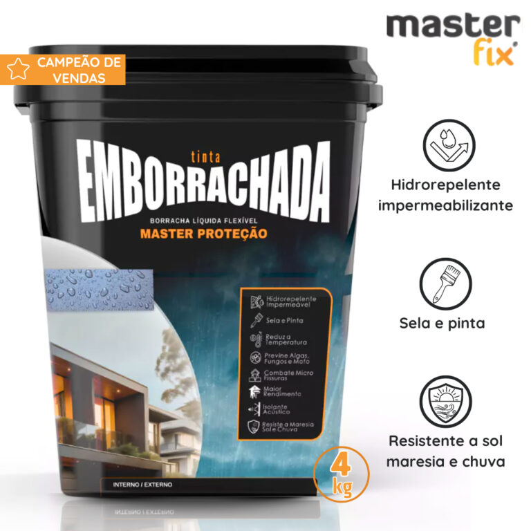 Tinta Emborrachada 4Kg Borracha Liquida Sela e Pin
