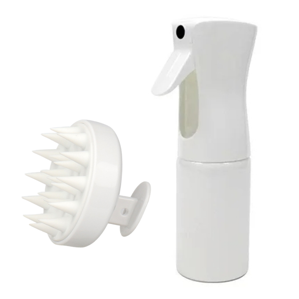 Kit Spray Borrifador e Massageador Cabelos