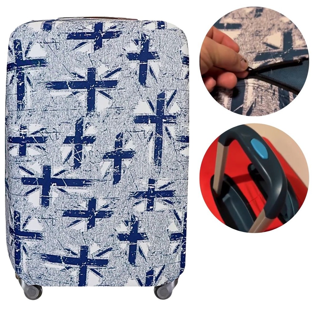 Capa para Mala em Tecido Flexível Lavável com Estampa Exclusiva  Tamanho G