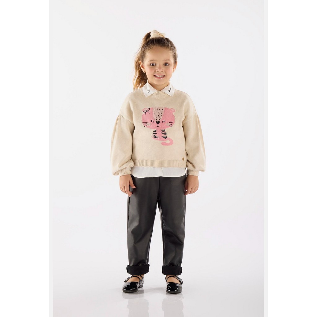 Blusão Infantil Feminino em Tricot Up Baby