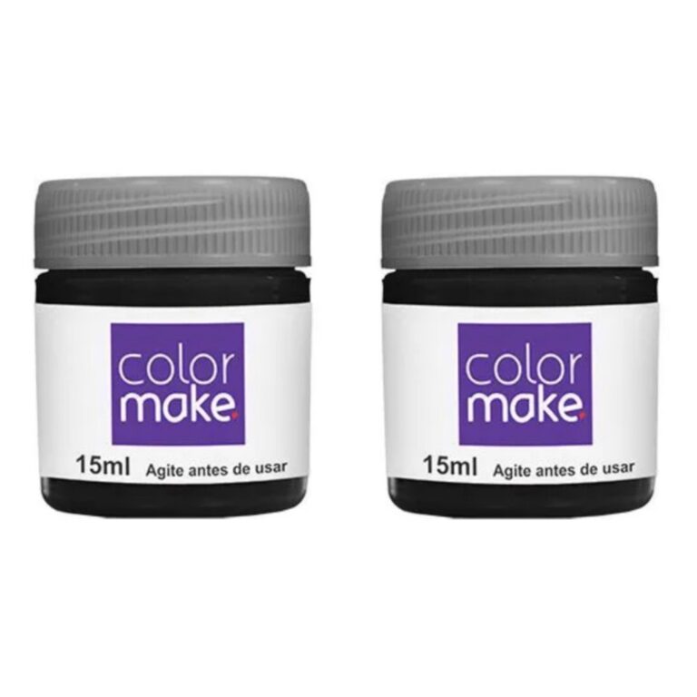 Kit Tinta Liquida Facial Colormake 15ml C/ 2 (pret