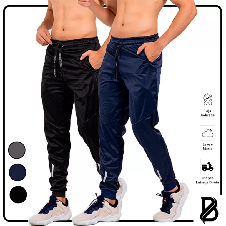 Kit 2 Calça Masculina Jogger Academia Esportiva C