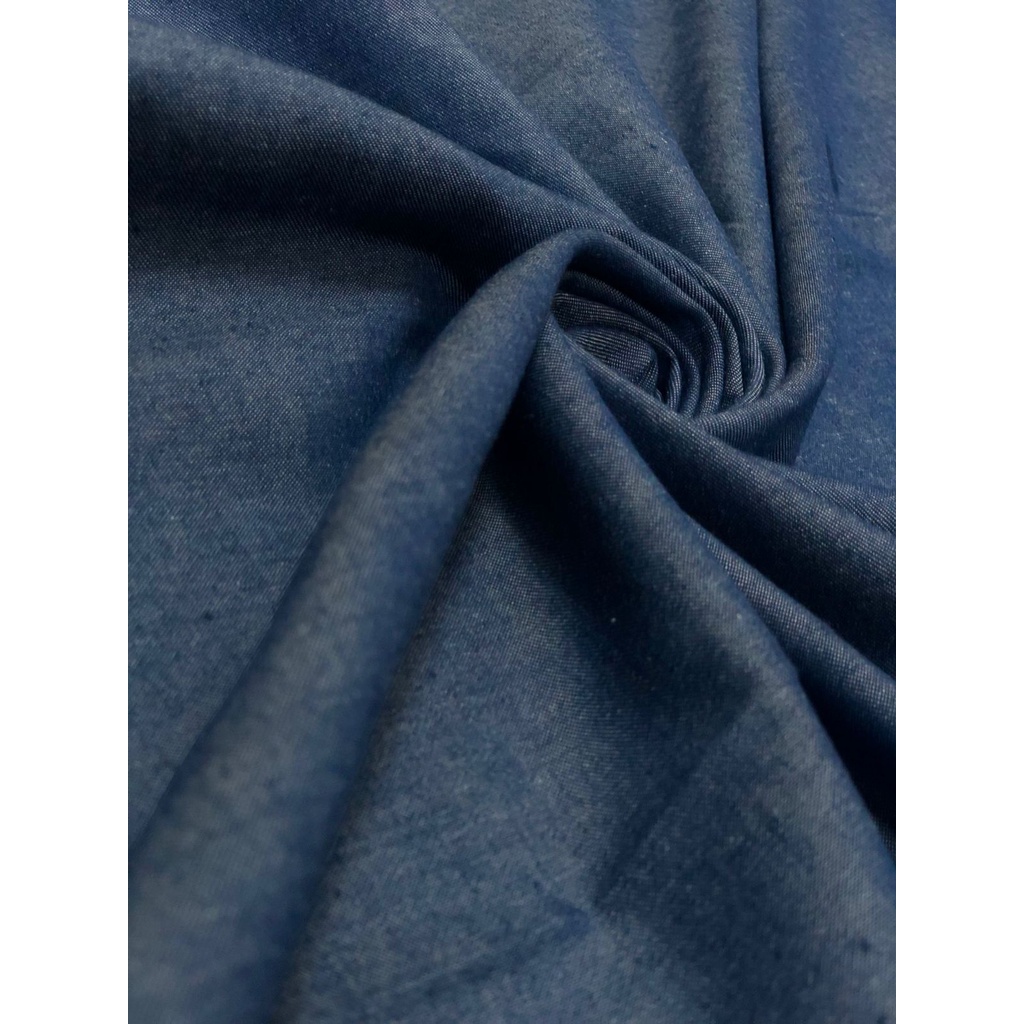 Tecido chambre jeans leve fino moda tendência 1,00 metro (1,00×1,50)