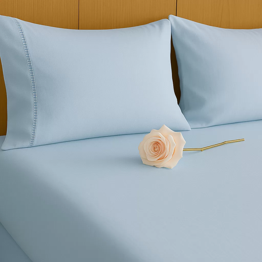 Jogo de Lençol Solteiro Casal Queen King 3 Peças 400 Fios Micropercal Ponto Palito