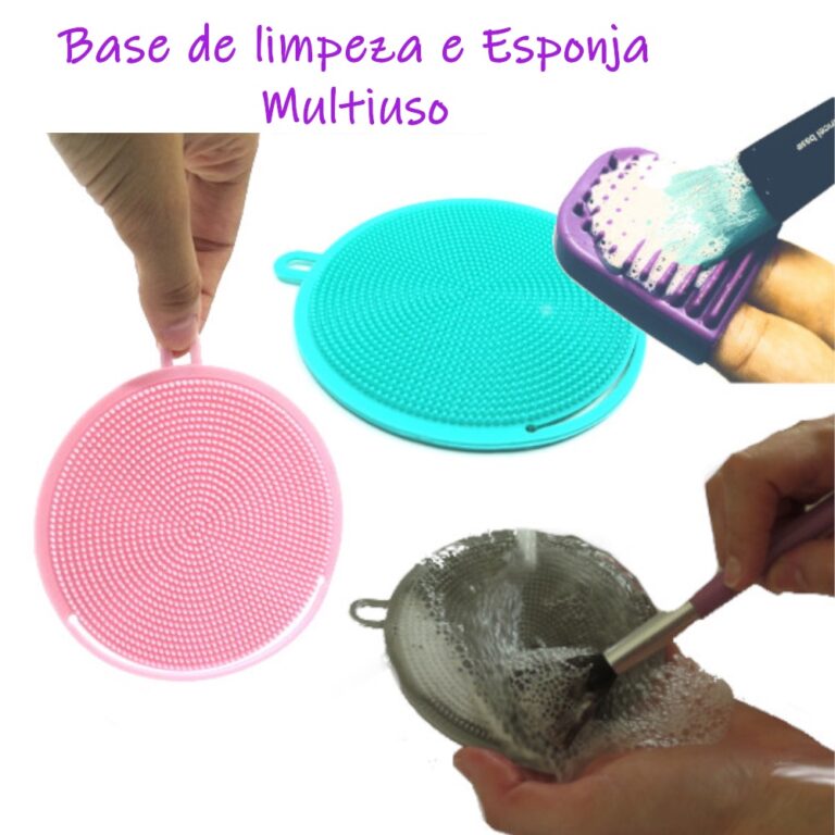 Esponja / Base de Limpeza para pincel de maquiagem