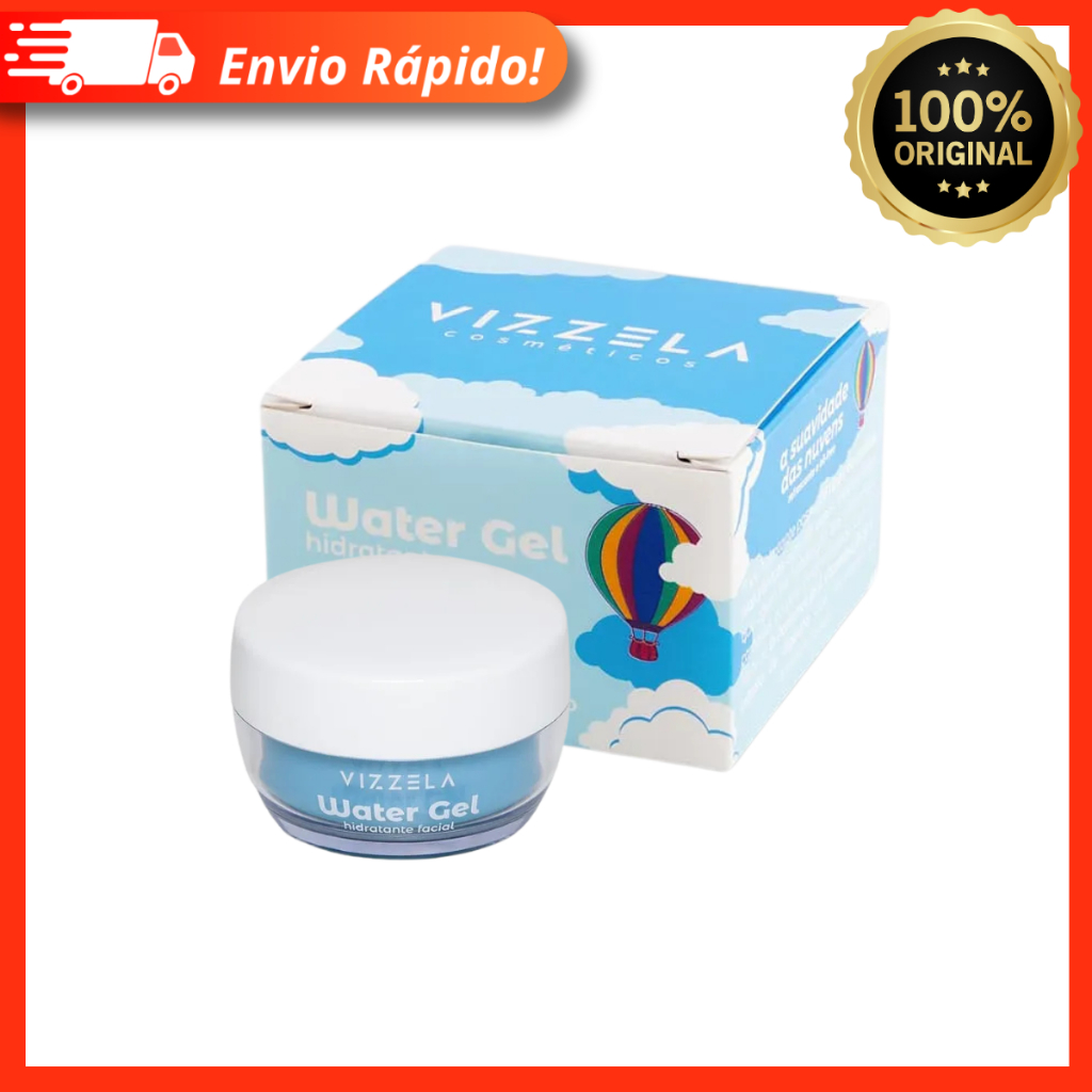 Water Gel Hidratante Facial Vegano 50g – Vizzela