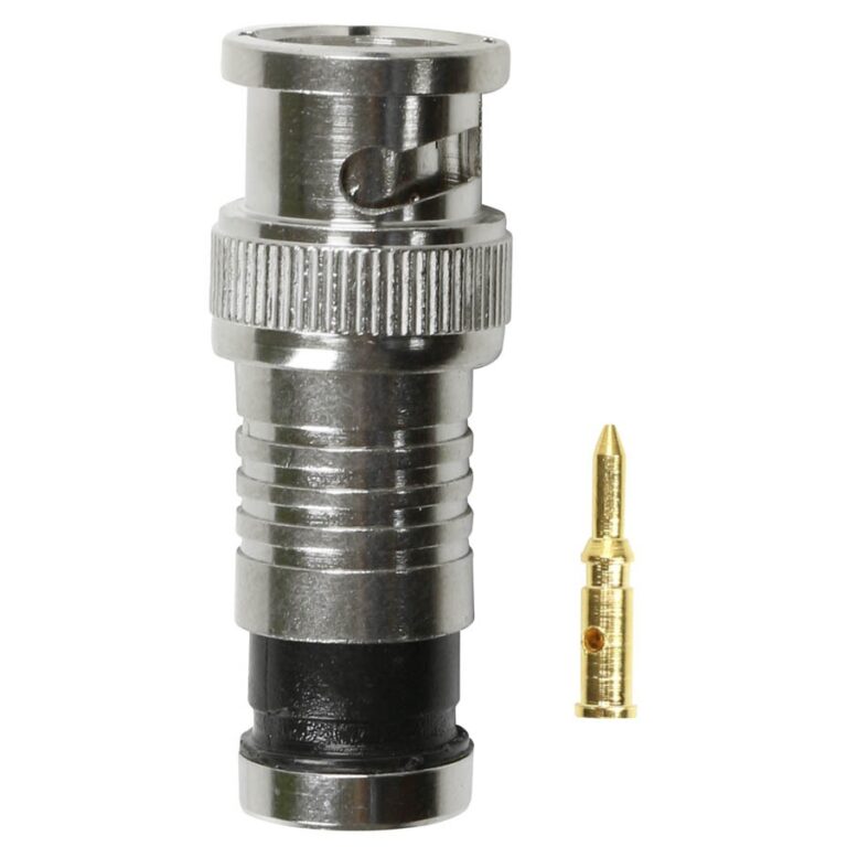 10x Conector Bnc Cftv Macho Rg59 Compressão Alta 