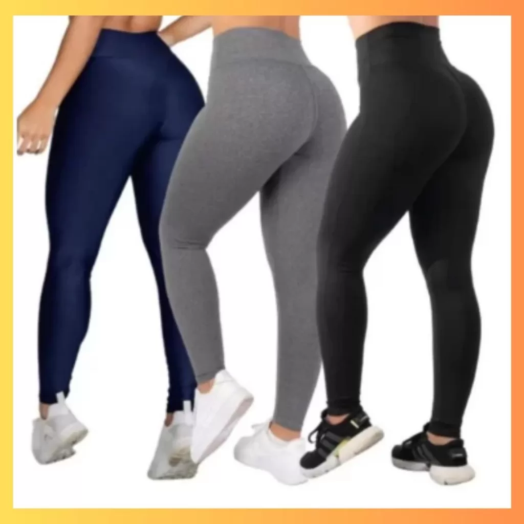 Calça Legging Feminina – Não Fica Transparente Academia Fitness Cós