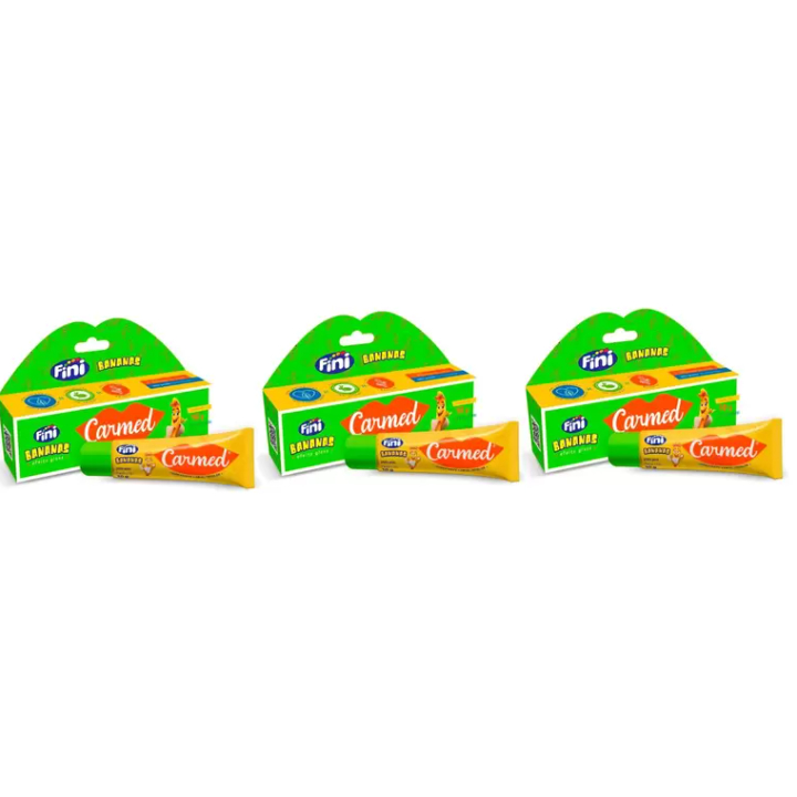 Kit c/3 Unds Hidratante Labial Carmed Fini Bananas