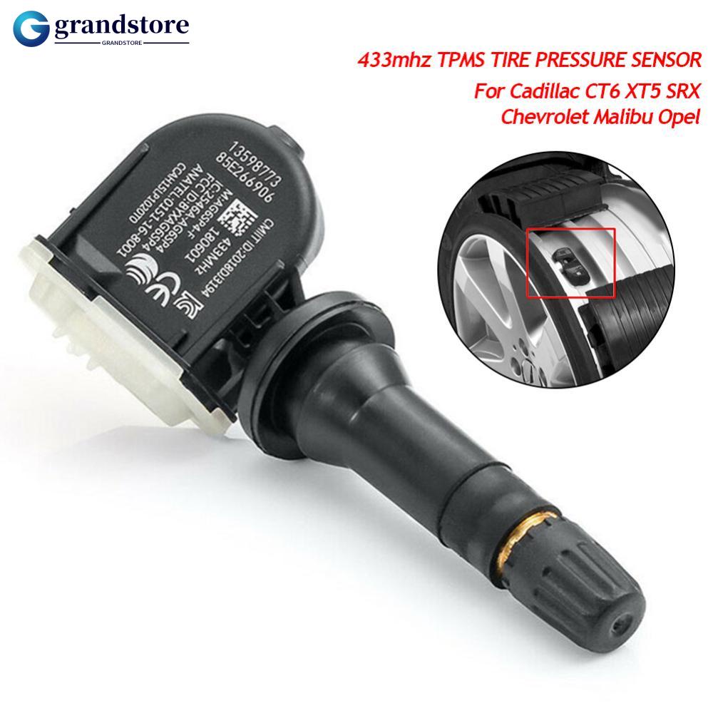 GS 1Pc 433mhz Tpms Sensor De Monitoramento De Pressão De Pneus Para Cadillac CT6 XT5 SRX 13598773 U8