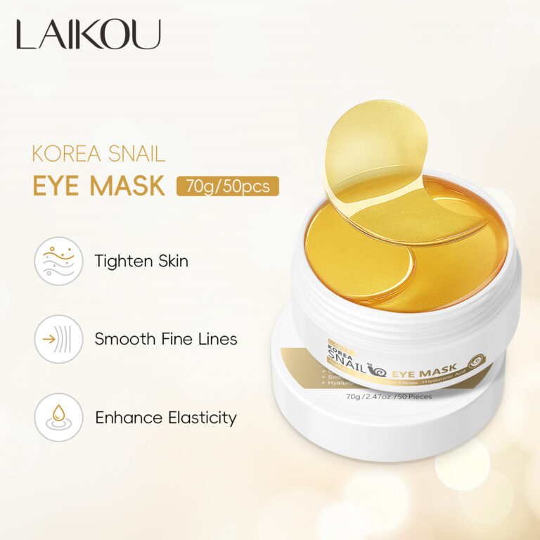 LAIKOU Máscara De Olho De Caracol Dourado Remover