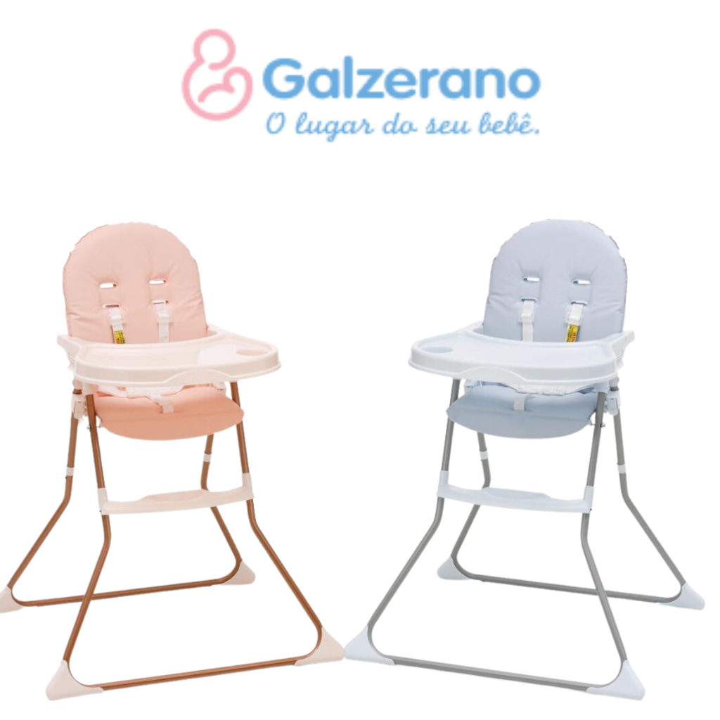 Cadeira de Alimentação Galzerano Cadeirinha De Bebê Infantil Dobrável Compacta Até 23Kg Oferta