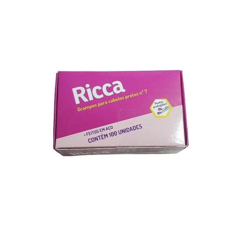 Grampos De Cabelo Ricca N.5 Preto 122 c/100un