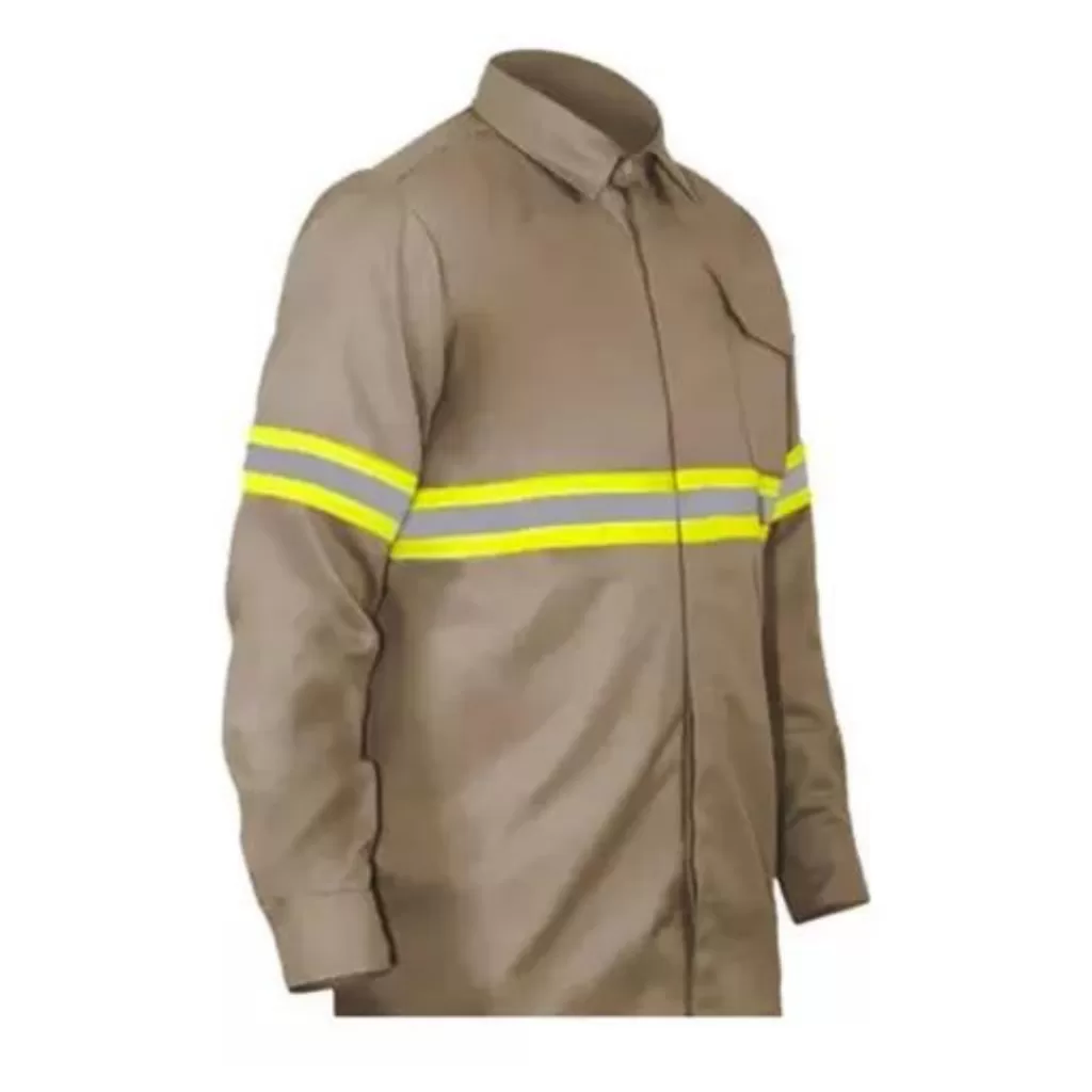 Camisa Brim Manga Longa Refletiva alexandria Construção civil