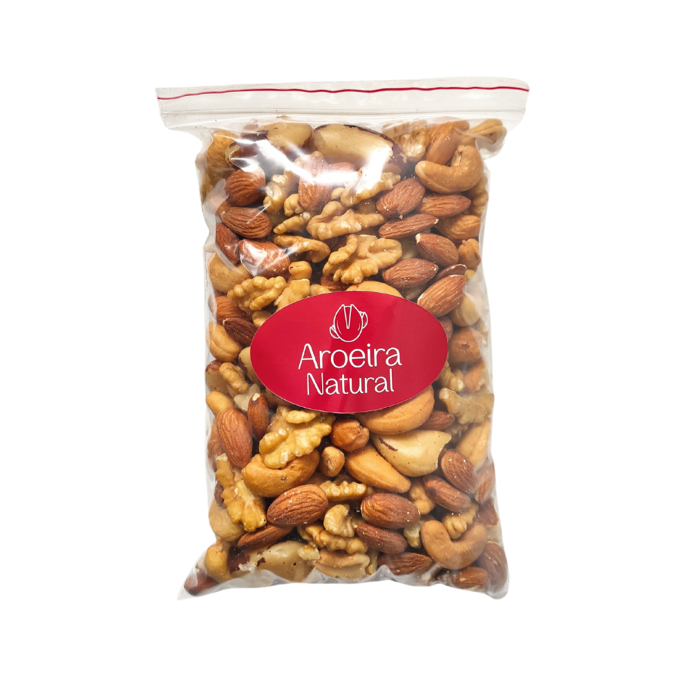 Mix de Castanhas PREMIUM – Apenas Castanha Caju, Pará, Amêndoa e Nozes