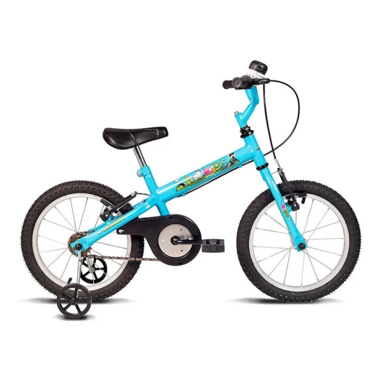 Bicicleta Bicicletinha Infantil Azul Aro 16 –
