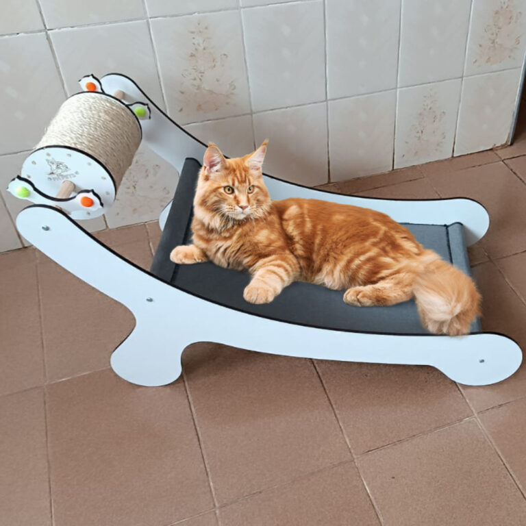 Cama berço pet caminha  gatos com arranhador ebri