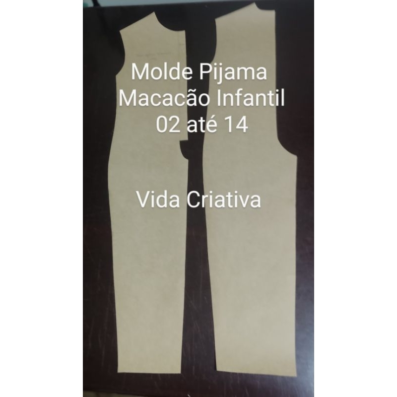 Molde Macacão Pijama com Capuz  Inf. Unissex 02 até 14 de Inverno