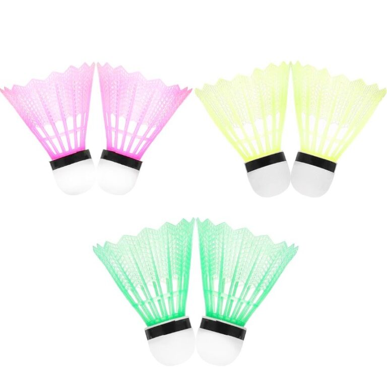 Peteca Para Badminton Nylon Com 6 Pecas Jogo E Laz