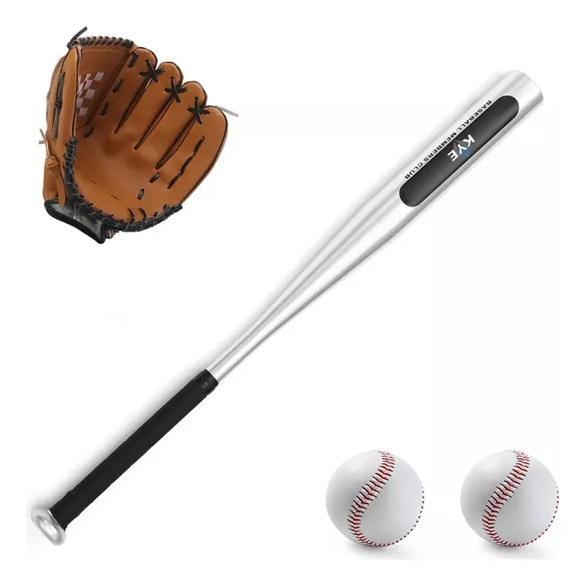 Taco De Beisebol De Alumínio De 25 Polegadas + Beisebol+luva