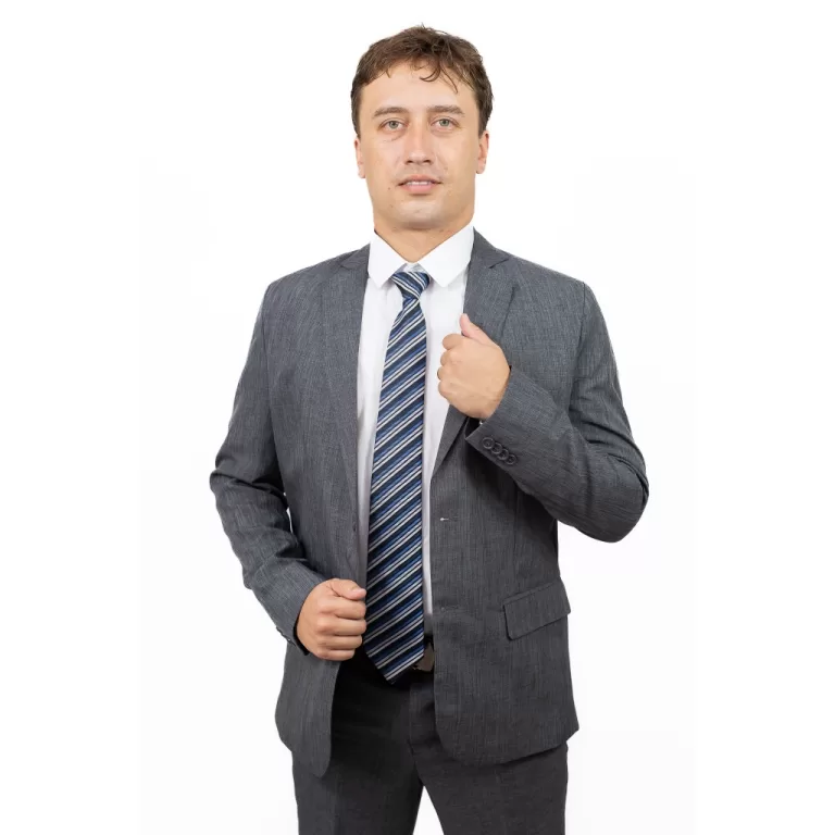 Terno Masculino Micro Fibra Melange de Alta Costur