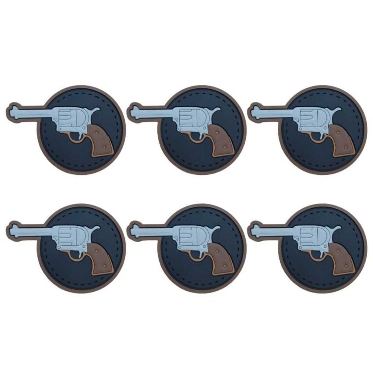6 Porta Copo Arma Emborrachado Bolacha Apoio para 