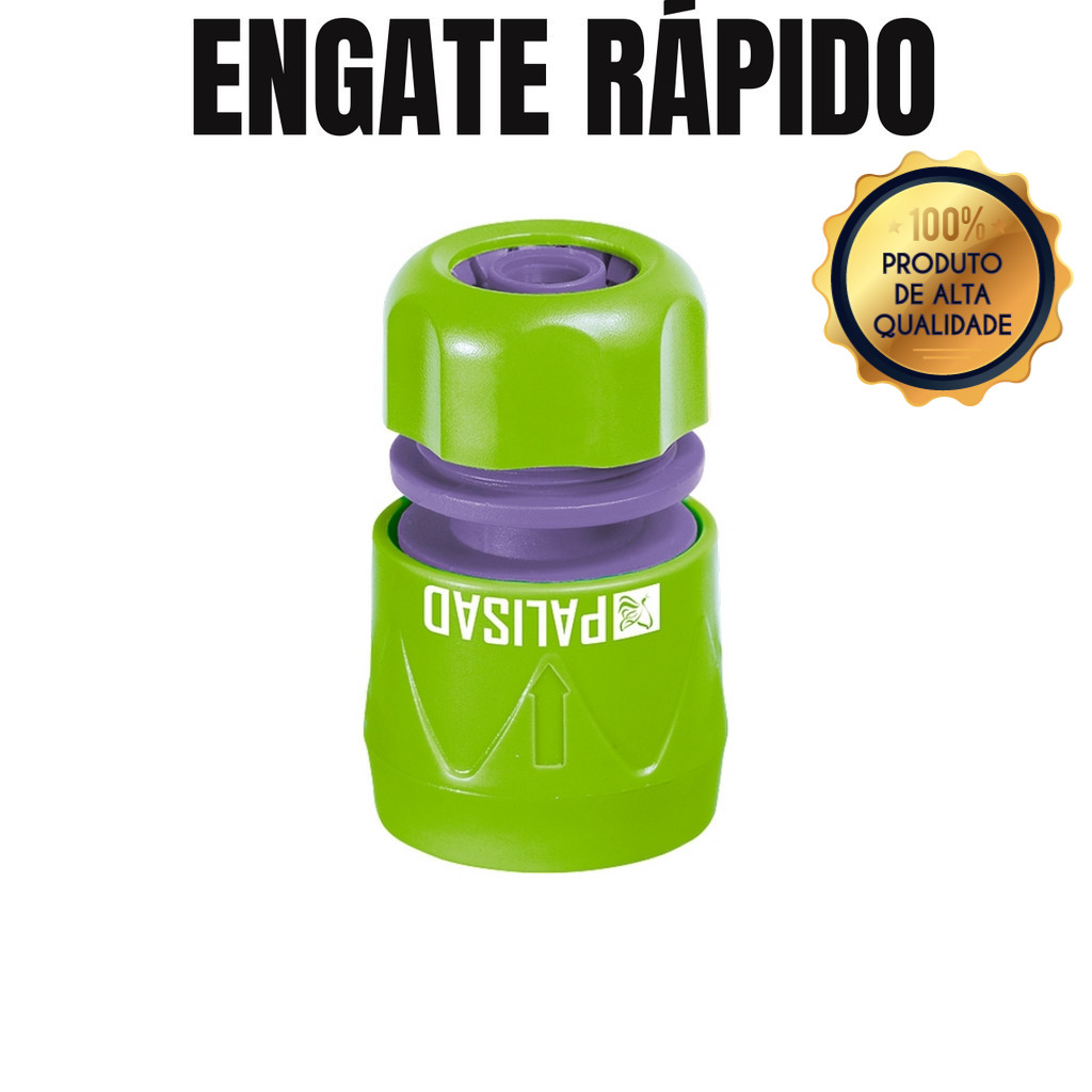 Engate Rápido Para Mangueira | Conector Prático 1/2 Pol. para Mangueiras de Jardim – Instalação Fáci