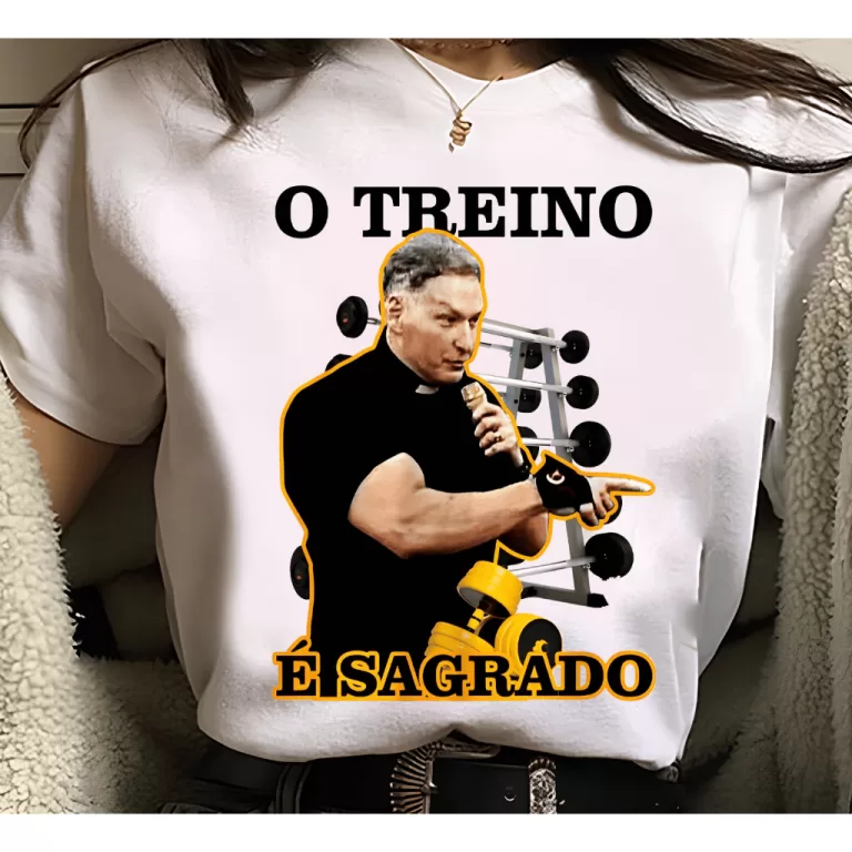 Camiseta Padre Marcelo Rossi Amarelo Feminina