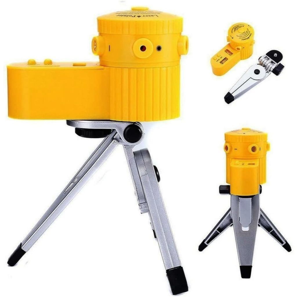 Nível Laser Giratório 360. Com Tripé Nivelador Multifuncional Profissional Piso Teto 5 Modos