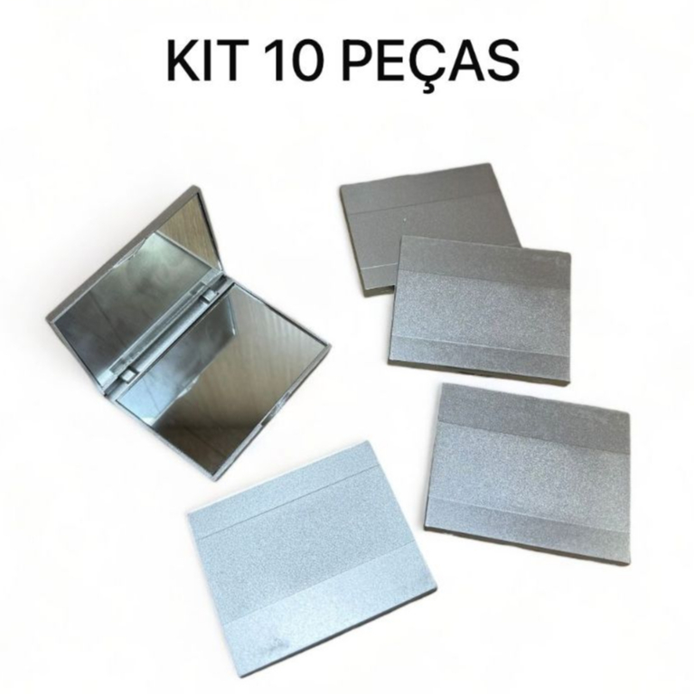 Kit Com 2/5/10 PEÇAS Mini Espelho Duplo De Bolsa 