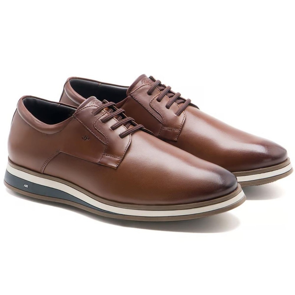 Sapato Jota Pe Couro Air Navagio Masculino – Marrom