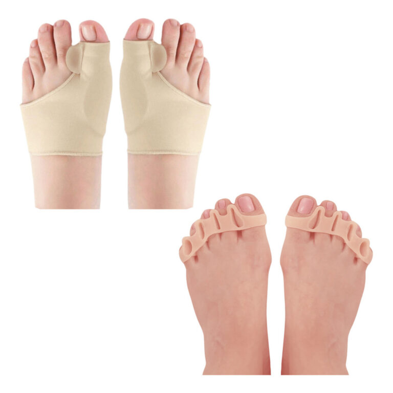 Kit 2 Pares Protetor Pés Silicone Joanete e Separ