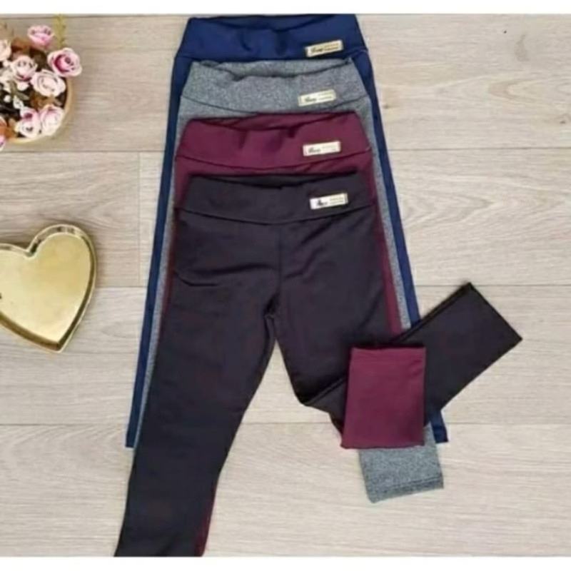 Calça Legging Infantil e juvenil flanelada ideal para escola