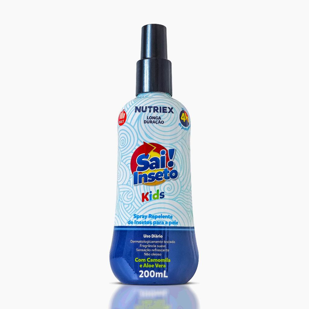 Repelente Infantil de Insetos Spray Sai Inseto Kids 4 Horas 200ml Nutriex