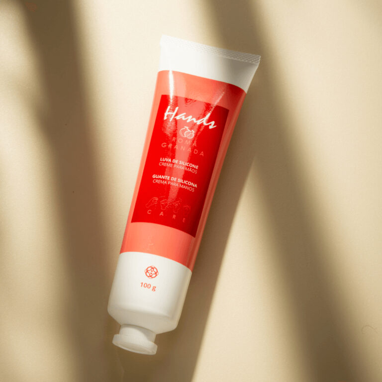 Luva De Silicone Romã Creme Para As Mãos Hands H