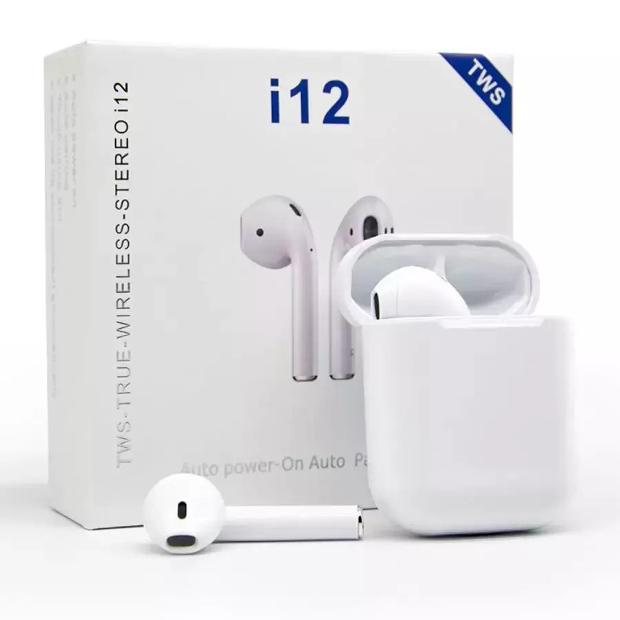 Fone De Ouvido Bluetooth Sem Fio Wireless Tws Touch I12 AV Novo