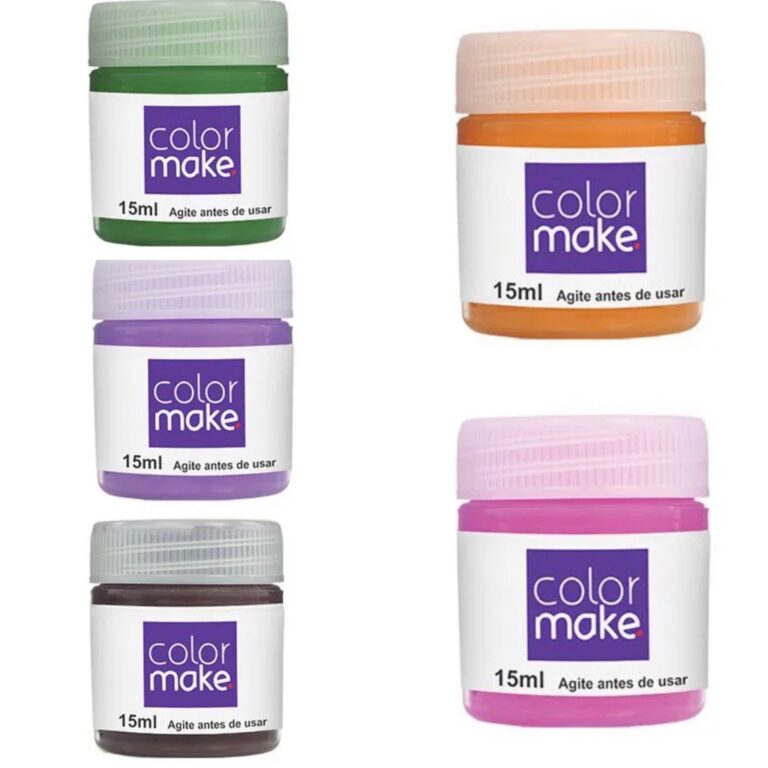 Kit Tinta Liquida Facial Colormake 15ml C/ 5 (pink