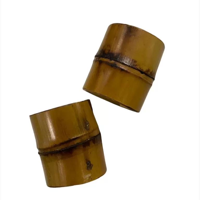 Kit com 2 Anéis para Guardanapo em Bambu Argola P
