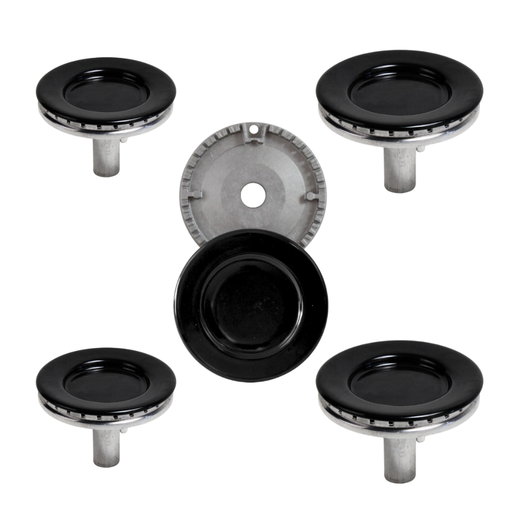 Kit Queimadores Espalhadores Bocas Fogão Atlas Mônaco Top Glass 5 Bocas