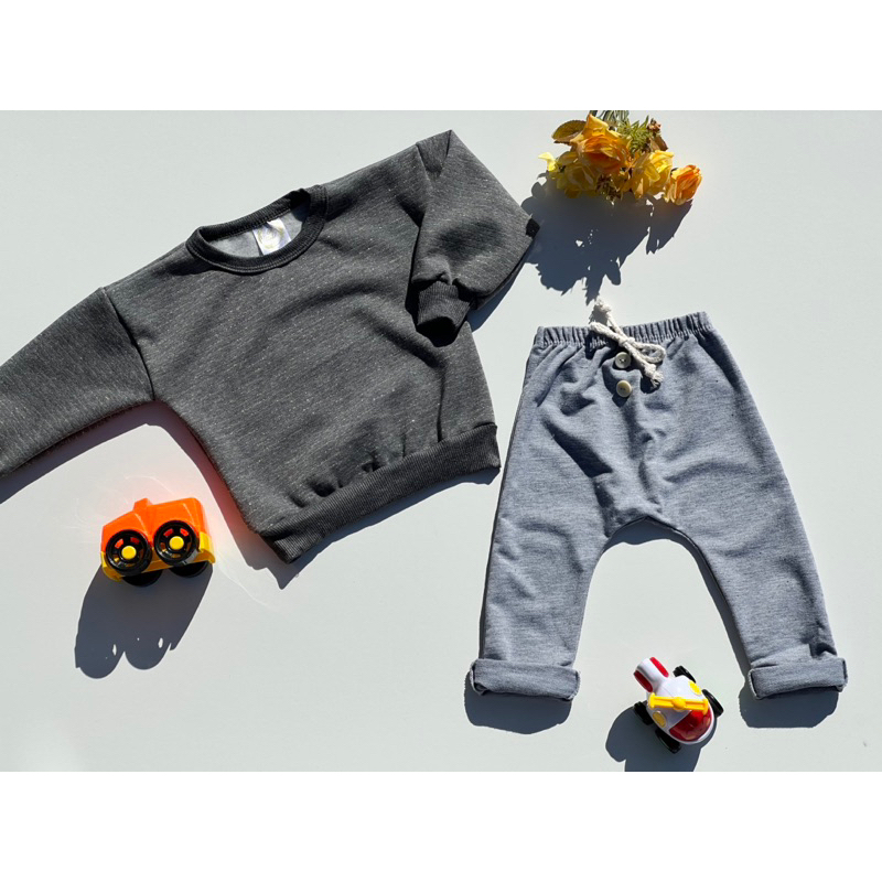 calça e blusa inverno bebe infantil promocao