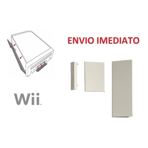 Kit Tampas Laterais Slot Wii Sd Memory Card Contro