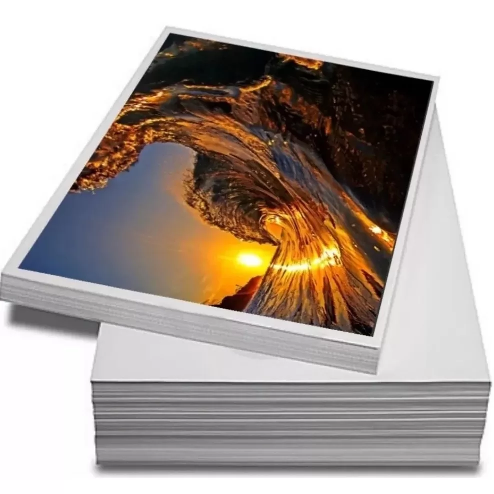 Kit papel fotografico 180g A4 Glossy Brilhante 100 Folhas papel fotografico MASTERPRINT