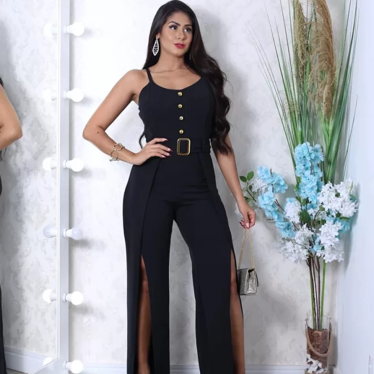 MACACÃO FEMININO MALHA CREPE TAMANHO UNICO PLUS S