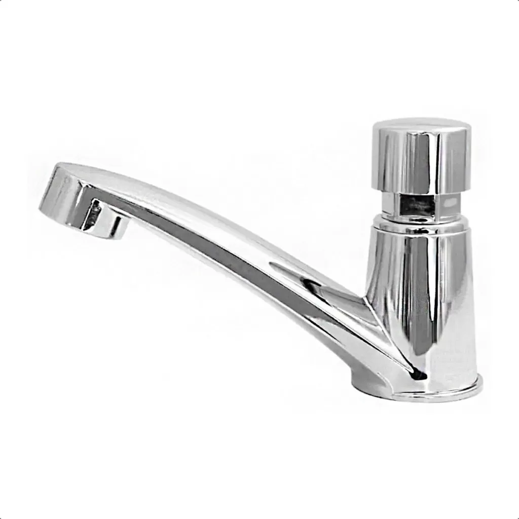 Torneira de Banheiro Automática Econômica Abs Temporizada Cuba Pia Temporizador Mesa Bancada