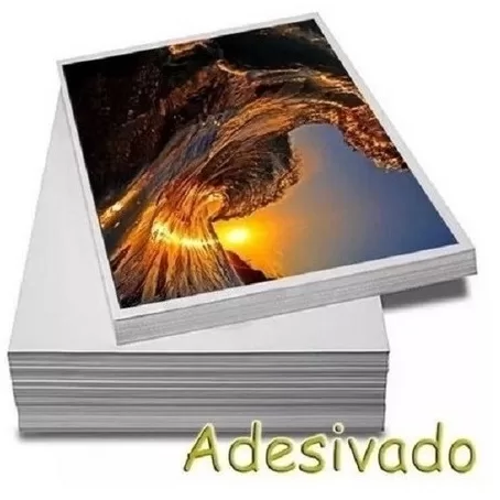 Papel fotográfico ADESIVO 115g com 40 Folhas A4 M