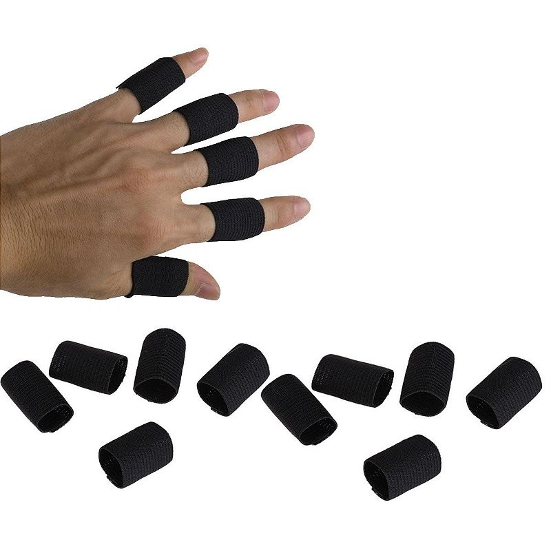 1 Kit 5 Pares Elastico  Protetor De Dedo Basquete Volei 2L