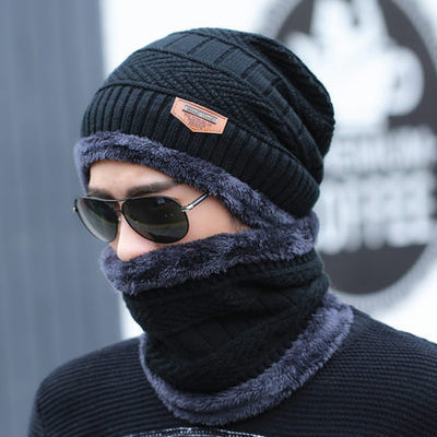 Conjunto Touca Gorro Cachecol Flexível + Quente P